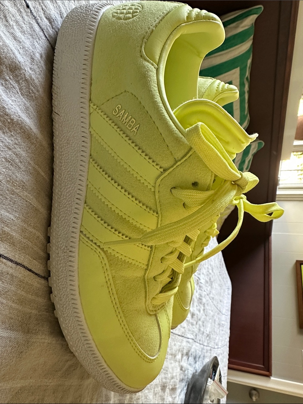 adidas GOLF Samba Neon Yellow Low Sneakers